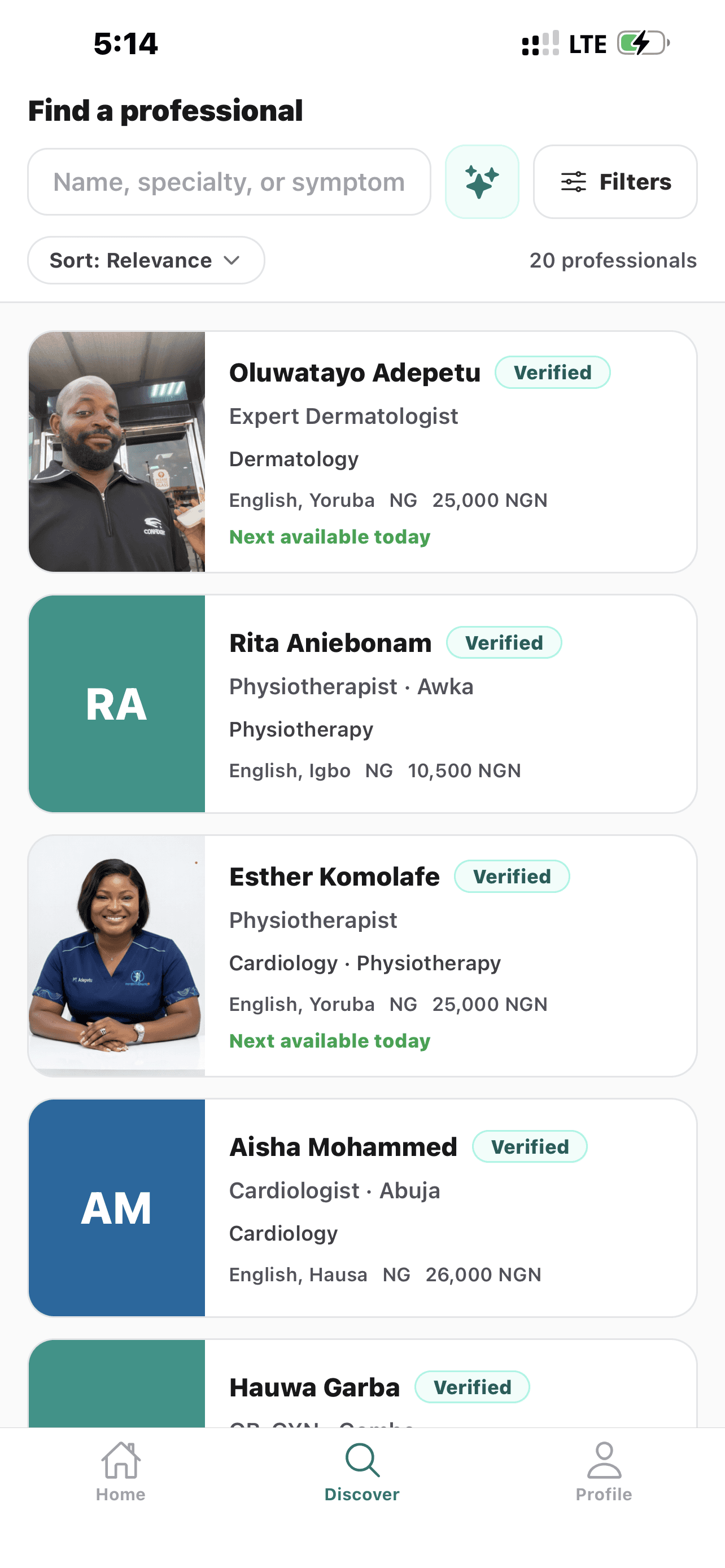 EnuraxHealth app screen 1